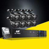 NNEDSZ L- CCTV Security System 2TB 8CH DVR 1080P 8 Camera Sets