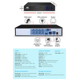 NNEDSZ - CCTV Camera Home Security System 8CH DVR 1080P 1TB Hard Drive Outdoor