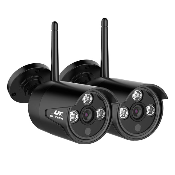 NNEDSZ -Wireless CCTV System 2 Camera Set For DVR Outdoor Long Range 1080P