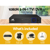 NNEDSZ -TECH5 IN 1 4CH DVR Video Recorder CCTV Security System HDMI 1080P