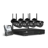NNEDSZ - CCTV Wireless Security System 2TB 4CH NVR 1080P 4 Camera Sets