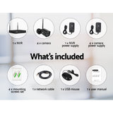 NNEDSZ 1080P 8CH NVR Wireless 4 Security Cameras Set