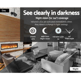 NNEDSZ 1080P 8CH NVR Wireless 4 Security Cameras Set