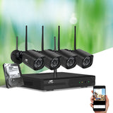 NNEDSZ CCTV Wireless Security Camera System 8CH Home Outdoor WIFI 4 Square Cameras Kit 1TB