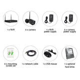 NNEDSZ -CCTV Wireless Security Camera System 8CH Home Outdoor WIFI 6 Square Cameras Kit 1TB