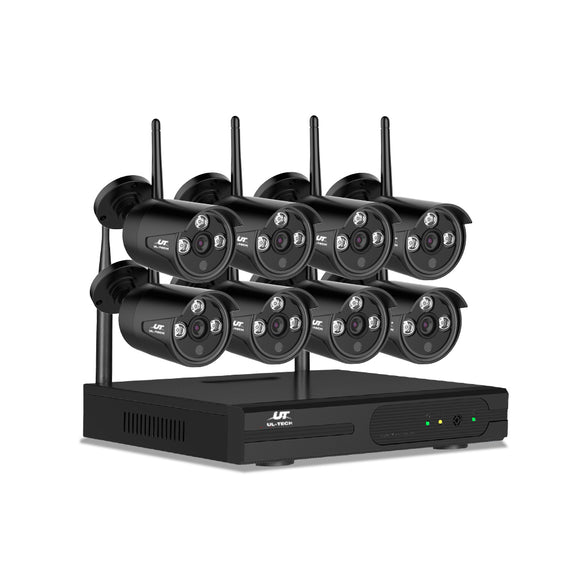 NNEDSZ -1080P 8CH Wireless Security Camera NVR Video