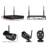 NNEDSZ -1080P 8CH Wireless Security Camera NVR Video