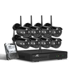 NNEDSZ -CCTV Wireless Security Camera System 8CH Home Outdoor WIFI 8 Bullet Cameras Kit 1TB