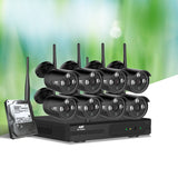 NNEDSZ -CCTV Wireless Security Camera System 8CH Home Outdoor WIFI 8 Bullet Cameras Kit 1TB