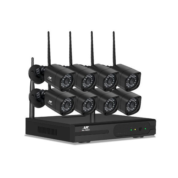 NNEDSZ 1080P 8CH NVR Wireless 8 Security Cameras Set