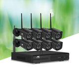 NNEDSZ 1080P 8CH NVR Wireless 8 Security Cameras Set