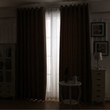 NNEDPE 2x 100% Blockout Curtains Panels 3 Layers Eyelet Blue 140x230cm