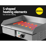 NNEDSZ 3000W Electric Griddle Hot Plate - Stainless Steel