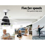 NNEDSZ Ceiling Fan Light Remote Control Ceiling Fans White 48'' 3 Blades