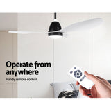 NNEDSZ Ceiling Fan Light Remote Control Ceiling Fans White 48'' 3 Blades