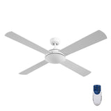 NNEDSZ 52 inch 1300mm Ceiling Fan 4 Wooden Blades with Remote Reversible Fans White