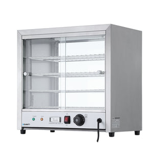 NNEDSZ Food Warmer Pie Hot Display Showcase Cabinet Stainless Steel