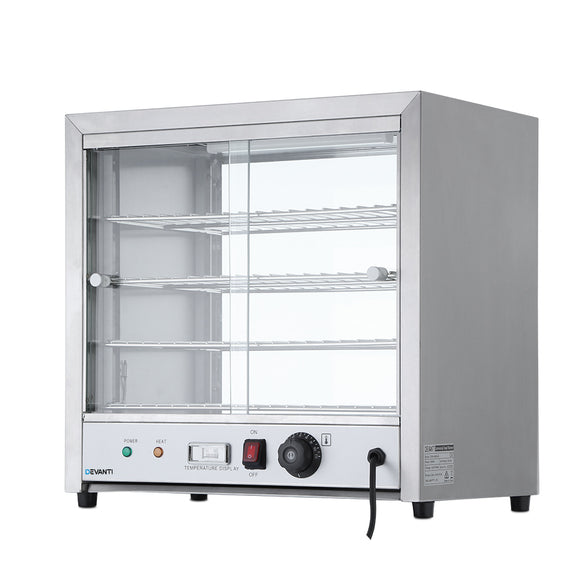NNEDSZ Food Warmer Pie Hot Display Showcase Cabinet Stainless Steel