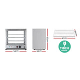 NNEDSZ Food Warmer Pie Hot Display Showcase Cabinet Stainless Steel