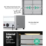 NNEDSZ Food Warmer Pie Hot Display Showcase Cabinet Stainless Steel