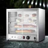 NNEDSZ Food Warmer Pie Hot Display Showcase Cabinet Stainless Steel