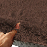 NNEDPE New Designer Shaggy Floor Confetti Rug Coffee 80x120cm