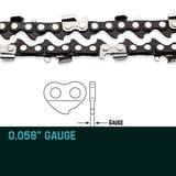 NNEMB 2 X 20CHAINSAW CHAIN 20in Bar Replacement Suits 62cc 66cc Saws