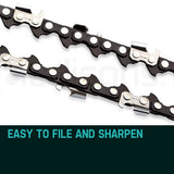 NNEMB 2 X 24 Chainsaw Chain 24in Bar Replacement Suits 72CC 76CC 82CC Saws