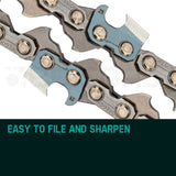 NNEMB 24 Tru-Sharp Low Kick Back Replacement Chainsaw Chain