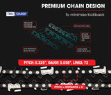 NNEMB 45CC Petrol Chainsaw Commercial 18 Bar Chain Saw E-Start Garden Pruning