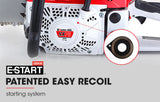 NNEMB Commercial Petrol Chainsaw E-Start 22 Bar Chain Saw Tree Pruning Top Handle