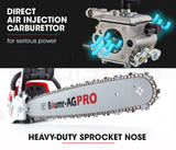 NNEMB Commercial Petrol Chainsaw E-Start 22 Bar Chain Saw Tree Pruning Top Handle