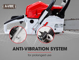 NNEMB Commercial Petrol Chainsaw E-Start 22 Bar Chain Saw Tree Pruning Top Handle