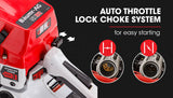 NNEMB Commercial Petrol Chainsaw E-Start 24 Bar Chain Saw Top Handle Tree Pruning