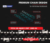 NNEMB Commercial Petrol Chainsaw E-Start 24 Bar Chain Saw Top Handle Tree Pruning