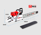 NNEMB Commercial Petrol Chainsaw E-Start 24 Bar Chain Saw Top Handle Tree Pruning