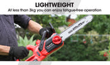 NNEMB 20V 10 Bar Cordless Chainsaw Lithium-Ion Electric Pruner Oregon Garden