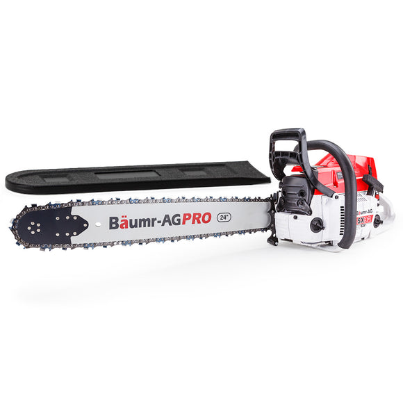 NNEMB Petrol Commercial Chainsaw 24 Bar E-Start Chain Saw Top Handle Pruning