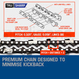 NNEMB Petrol Commercial Chainsaw 22 Bar Chain Saw E-Start Tree Pruning Top Handle