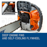 NNEMB Petrol Commercial Chainsaw 22 Bar Chain Saw E-Start Tree Pruning Top Handle