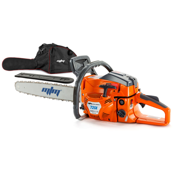 NNEMB Petrol Commercial Chainsaw 22 Bar Chain Saw E-Start Tree Pruning Top Handle