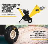 NNEMB 8HP 208cc Petrol Wood Chipper Mulcher
