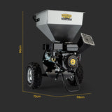 NNEMB 6HP 212cc Petrol Wood Chipper Shredder Mulcher