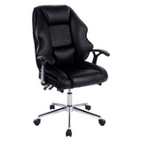 NNEDPE Faux Leather High Back Modern Reclining Executive Office Chair Black