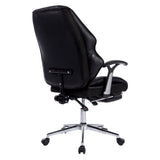 NNEDPE Faux Leather High Back Modern Reclining Executive Office Chair Black