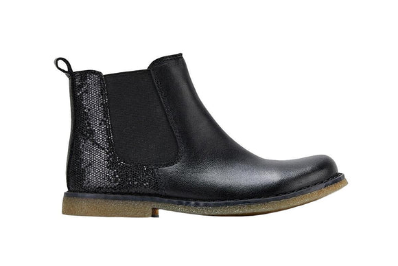 NNEKG Clarks Unisex Kids Chelsea Infant (Black Sparkle E Size 22 EU)