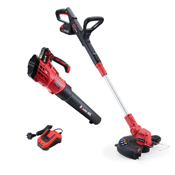 NNEMB Whipper Snipper and Leaf Blower Combo Kit-with 20V SYNC Battery and Charger
