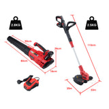 NNEMB Whipper Snipper and Leaf Blower Combo Kit-with 20V SYNC Battery and Charger