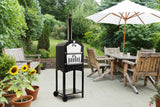 NNEKG Cookmaster 3 in 1 Outdoor Charcoal Smoker Grill Pizza Oven