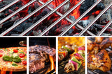 NNEKG Cookmaster 3 in 1 Outdoor Charcoal Smoker Grill Pizza Oven
